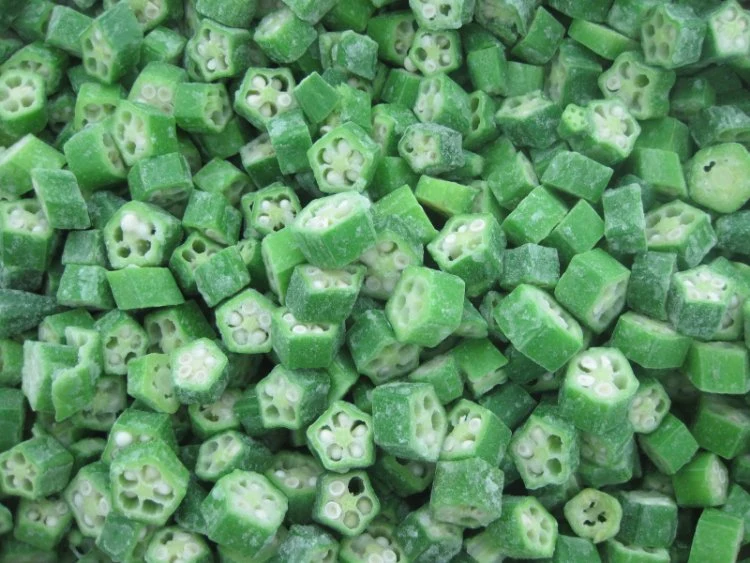 Excellent Quality Brc-a IQF Frozen Okra Cut