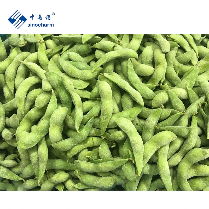 Sinocharm Green Healthy 75# Organic Fresh IQF Cooked Soybean Frozen Edamame Kernels with Brc