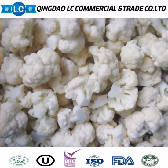 Cavolfiore congelato lavorato IQF all'ingrosso