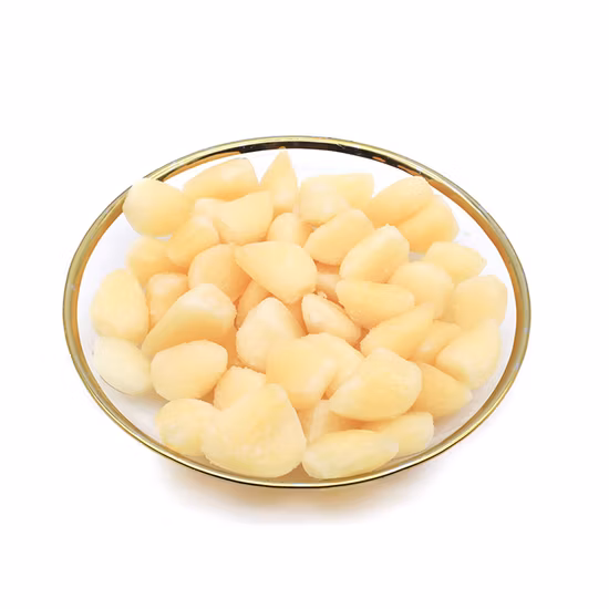 Spicchi d'aglio bianco sbucciato congelato IQF di origine cinese